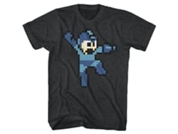 Camiseta ROCKINSTONE Mega Man Saltar (Algodón - L)