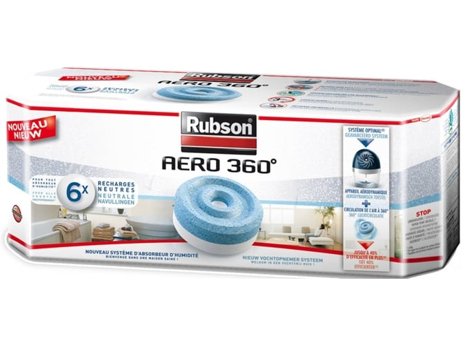 Rubson Lote Recargas neutras aero 360 6 unidades para 360°