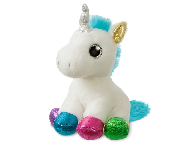 Peluche AURORA Unicornio color 18 cm