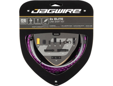 Kit JAGWIRE 2X Elite Link Shift Kit (Lila - TU)