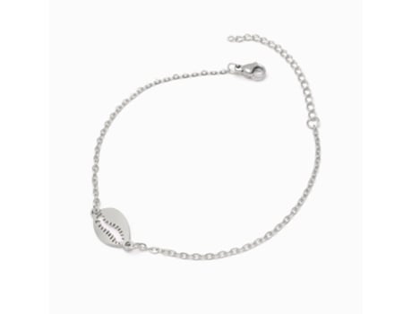 Pulsera FEIRA DE BIJU Plata Acero Inoxidable Concha 165cm