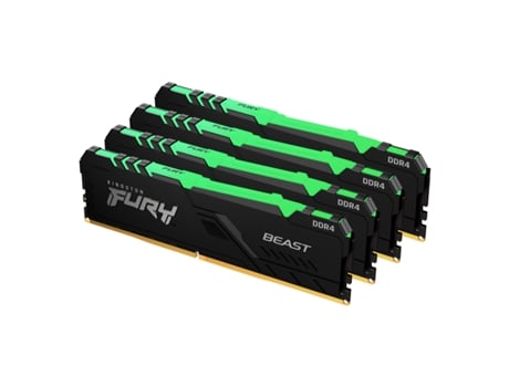 FURY Beast RGB módulo de memoria 128 GB 4 x 32 GB DDR4 2666 MHz KINGSTON TECHNOLOGY