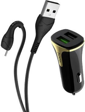 Adaptador de Encendedor HOCO Z31 (Tipo C - Amarillo)