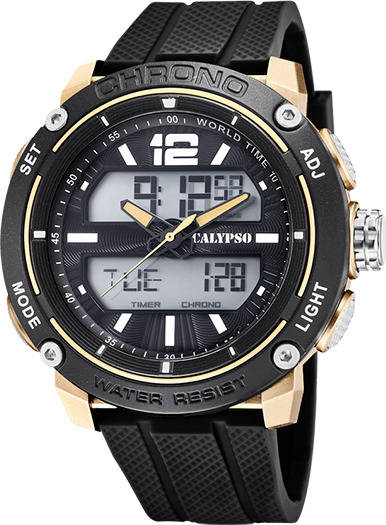 Reloj Digital CALYPSO Hombre (Goma - Negro)