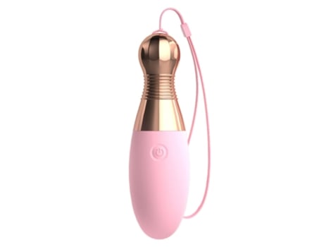 Vibrador de huevo de salto recargable por USB con 10 modos para mujeres (rosa) VEANXIN