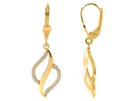 Joyas Oro 8K – Pendientes de Aro en Oro con Circonitas Hulya