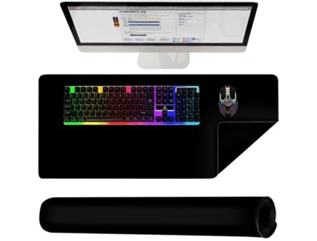 Mouse and keyboard pad - black P18625 IZOXIS