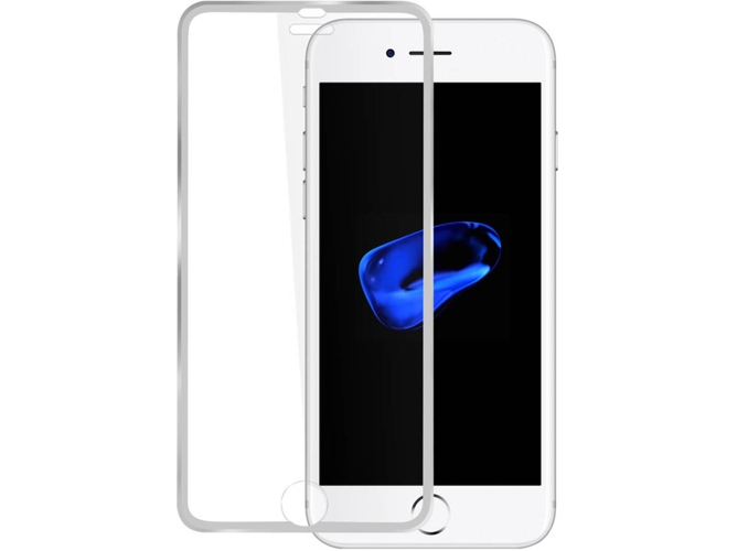 Protector de Cristal Templado AVIZAR iPhone 7, 8 Plus Plateado