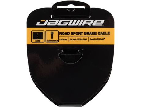 Cable de Freno JAGWIRE Road Brake Cable-Slick Stainless-1.5X2750Mm-Campagnolo (Negro, Amarillo - TU)