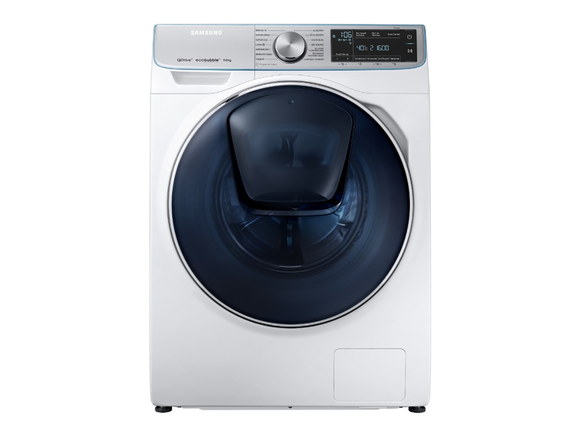 Lavadora SAMSUNG QuickDrive WW90M76FNOA (9 kg - 1600 rpm - Blanco)