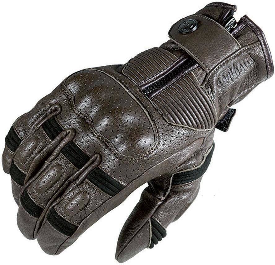 Guantes Unisex GARIBALDI Smoke Vintage Negro para Motociclismo (XXL)