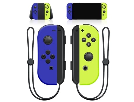 Controlador joycon sem fio compatível com switch, com funções de vibração, controle de movimento e suporte ao joycon controller wake-up.