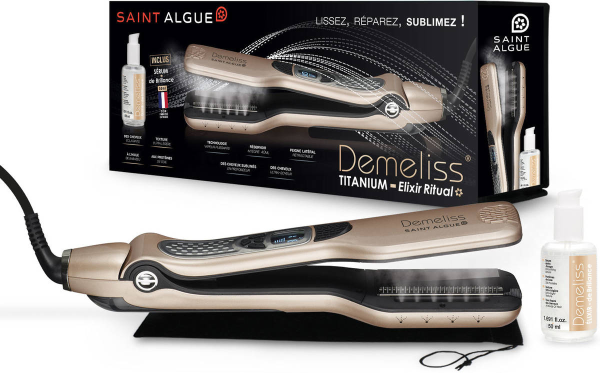 Plancha de Pelo DEMELISS Elixi (Serúm 50 ml - 150-230°C)