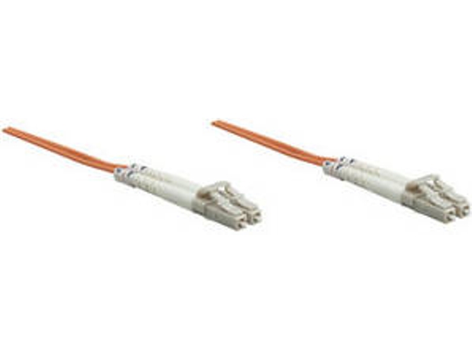 Cable Fibra Óptica INTELLINET (LC - 1 m - Naranja)