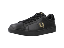 Zapatos de Hombre FRED PERRY Spencer Tumbled Lth Tecido Negro (40)