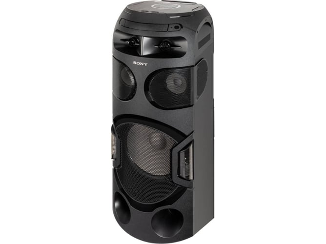 Altavoz Bluetooth Sony mhcv71d negro torre sistema de audio para el luces fiesta 360 grados modo tambor taiko control gestos cd dvd usb