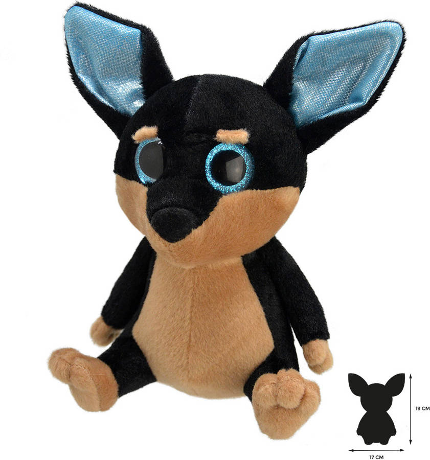 Peluche WILD PLANET Chihuahua (11 x 17 x 19 cm - Poliéster)