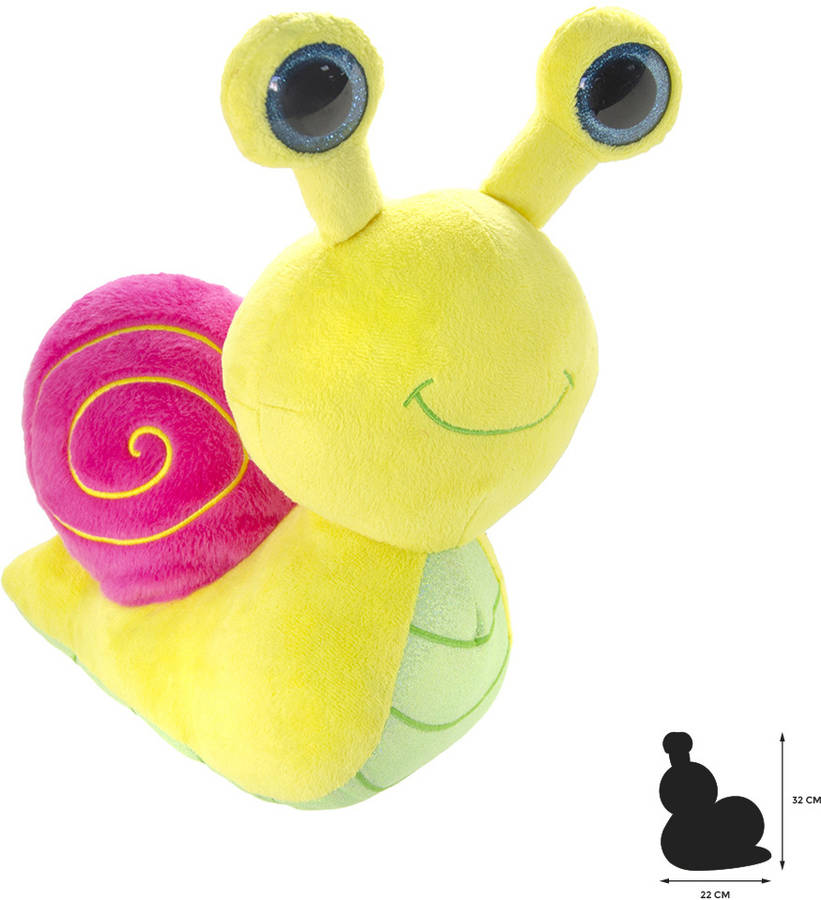 Peluche WILD PLANET Caracol (22 x 15 x 32 cm - Poliéster)