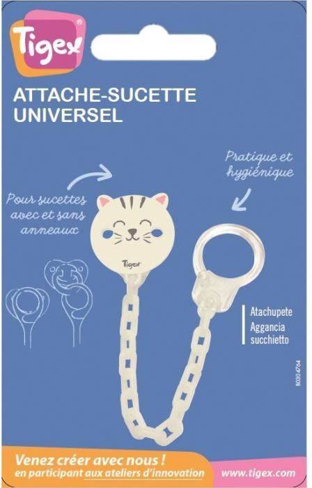 Porta-Chupetes TIGEX Chainette Universal Cat