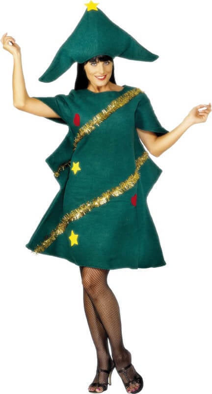 Disfraz de Mujer DISFRAZZES Árbol De Navidad (Talla: Talla Universal)