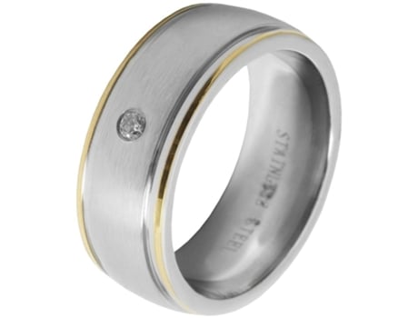 AKZENT Anillo Mujer em Acero Inoxidable – Tam.48 – 0099