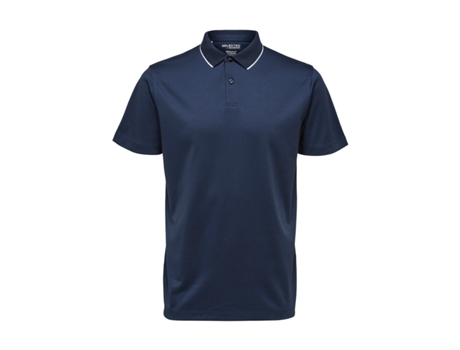 Polo de Hombre SELECTED Slhleroy Coolmax Talla Azul (M)