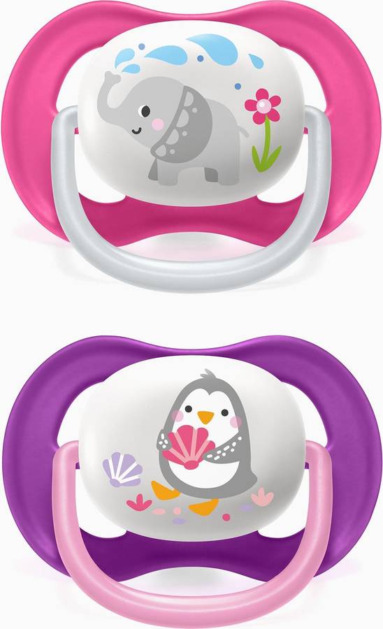 Chupete Ultra Air Silicona PHILIPS/AVENT Animal (6-18m, 2 uni)