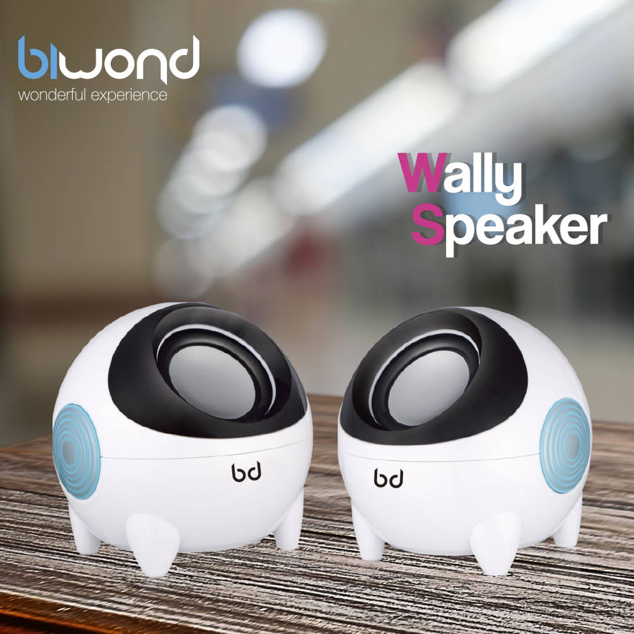 Altavoz Gaming BIWOND WONDERFUL EXPERIENCE Wally (Jack 3.5mm - 6 W - Blanco)