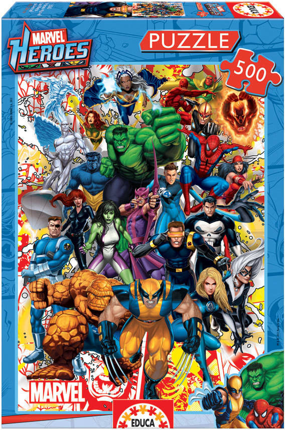 Puzzle EDUCA 500 Héroes Marvel (Edad Mínima: 12 Años - 500 Piezas)