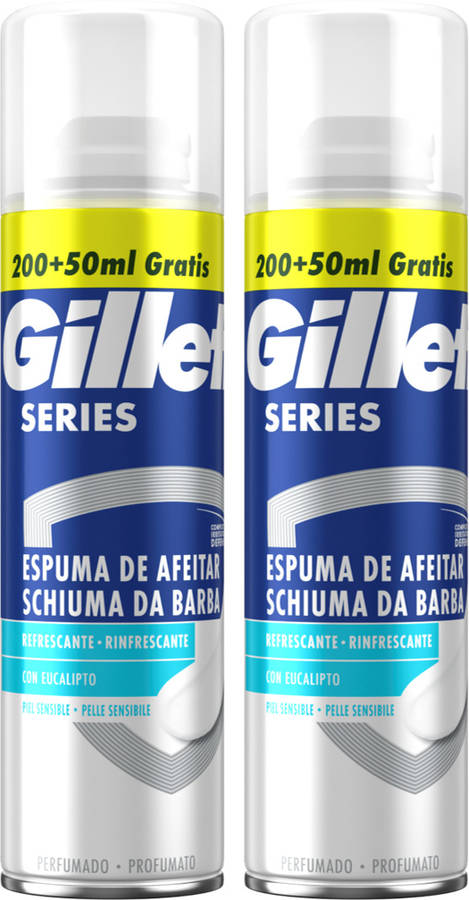Gillette Series Espuma de afeitar refrescante con eucalipto