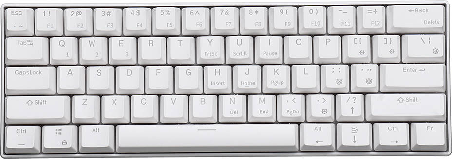 Teclado Gaming ROYAL KLUDGE RK61 (USB - Layout Inglés - Blanco)