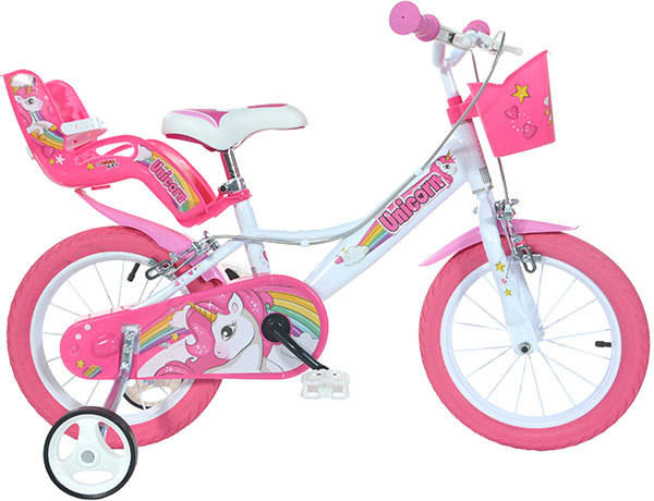 Bicicleta UNICORN Rosa (Edad Minima: 4 años - 14")