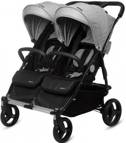 Playxtrem Sillas De paseo carrito bebé gemelos silver