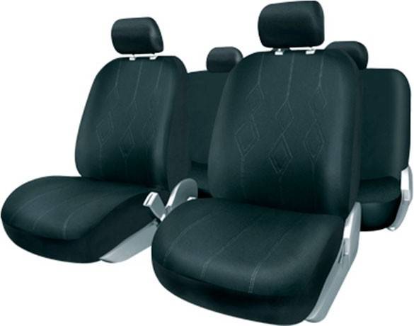 Fundas de Asiento BC CORONA Barcelona (Negro - 45 x 35 x 15 cm)