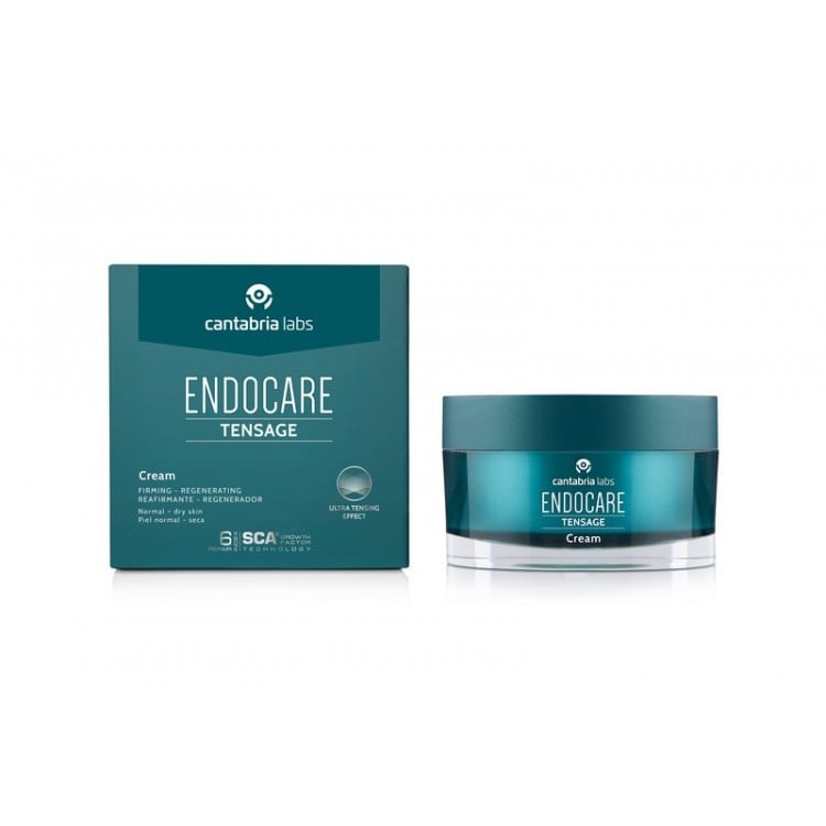 Crema Facial Endocare tensage 50 ml cream antiarrugas antiflacidez regeneradora antiedad efecto tensor inmediato nutritiva para pieles normales