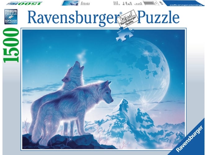 Puzzle RAVENSBURGUER Huilende wolven (1500 Piezas)