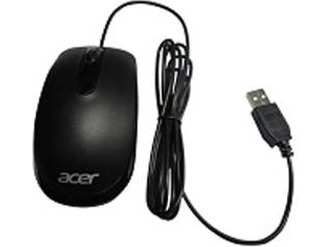 Ratón ACER MS.11200.123 (Óptico - 1000 dpi - Negro)