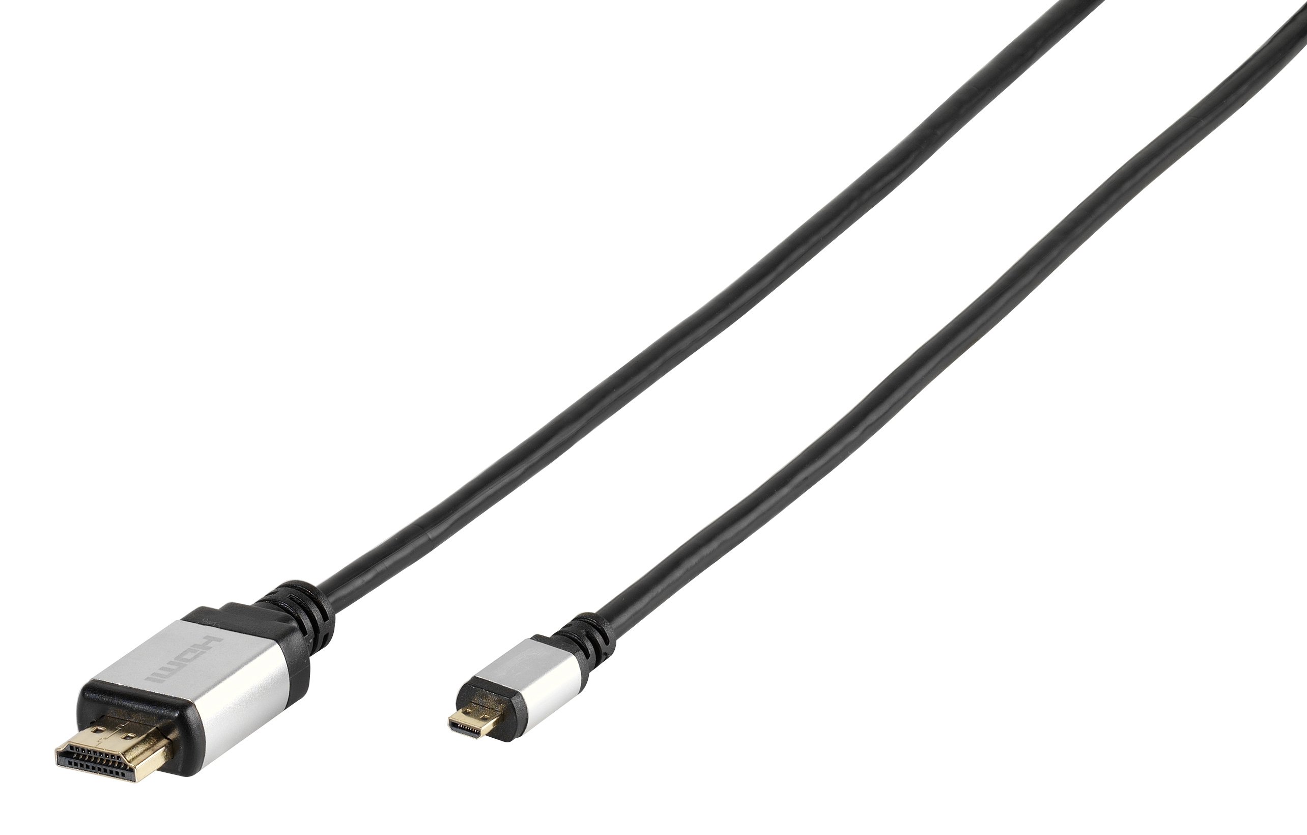 Cable VIVANCO Micro HDMI/HDMI 1,2M