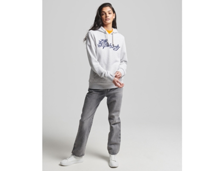 Sweatshirt para Mujer SUPERDRY (XS - Algodón - Gris)