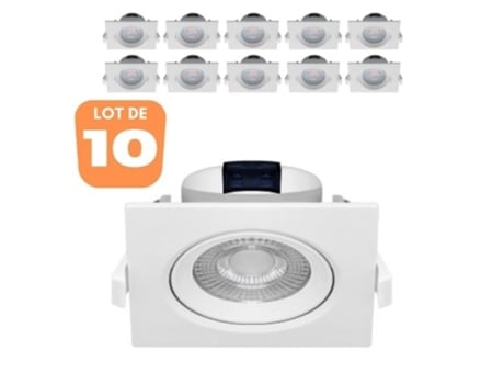 Conjunto de 10 LED LED construidos -En White 5W IP20 4000K BRAYTRON