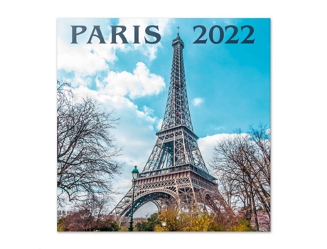 Calendario Paris 2022 │ mensual producto con licencia oficial erik editores 30x30