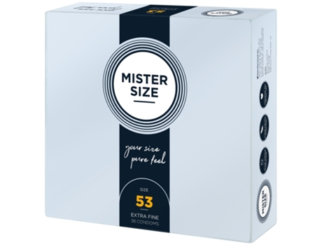 MISTER.SIZE Preservativos de 53 mm 36 unidades MISTER SIZE