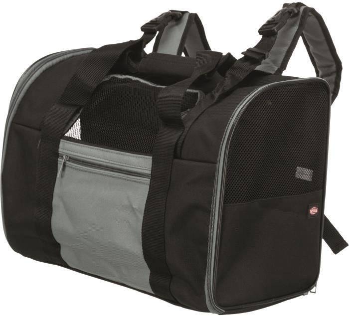 Transportín para Perros TRIXIE Suave (Negro - 44x30x21cm - Poliéster - Hasta: 8 Kg - S - Porte Pequeño)