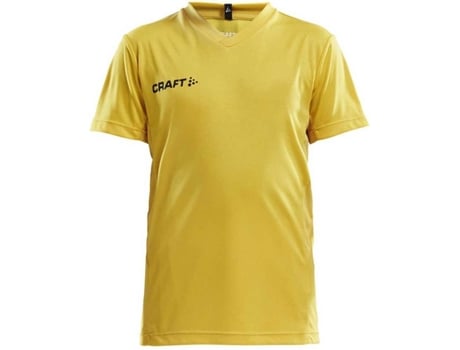 Camiseta de Hombre para Fútbol CRAFT Squad Solid Amarillo (8/10 Años)