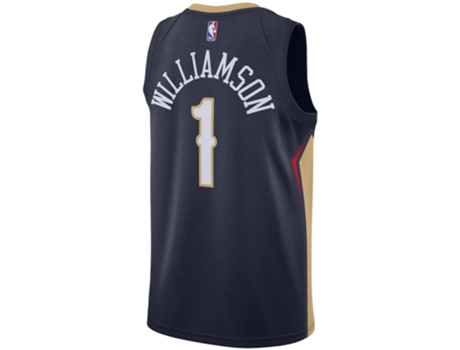 Camiseta de Hombre NIKE Tirantes Nba Pelicans Williamson Icon Azul (S)