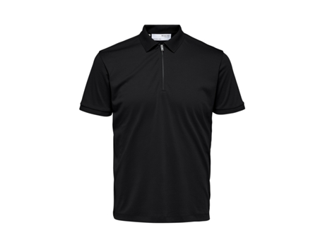 Polo de Hombre SELECTED Cremallera Fave Negro (M)