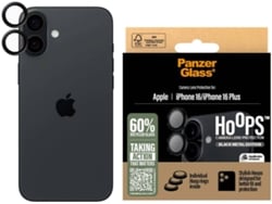 Protector de Cámara PANZERGLASS Hoops Black iPhone 16 2024 6.1'' / 6.7'' (Black)