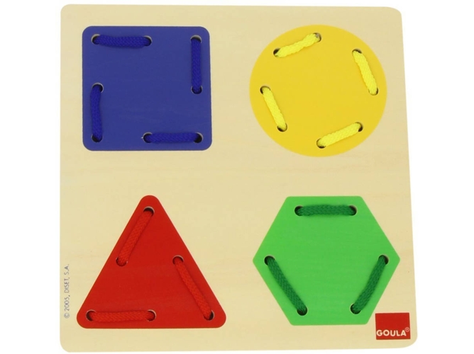 Juguete Educativo Jumbo lacing game geometric shapes