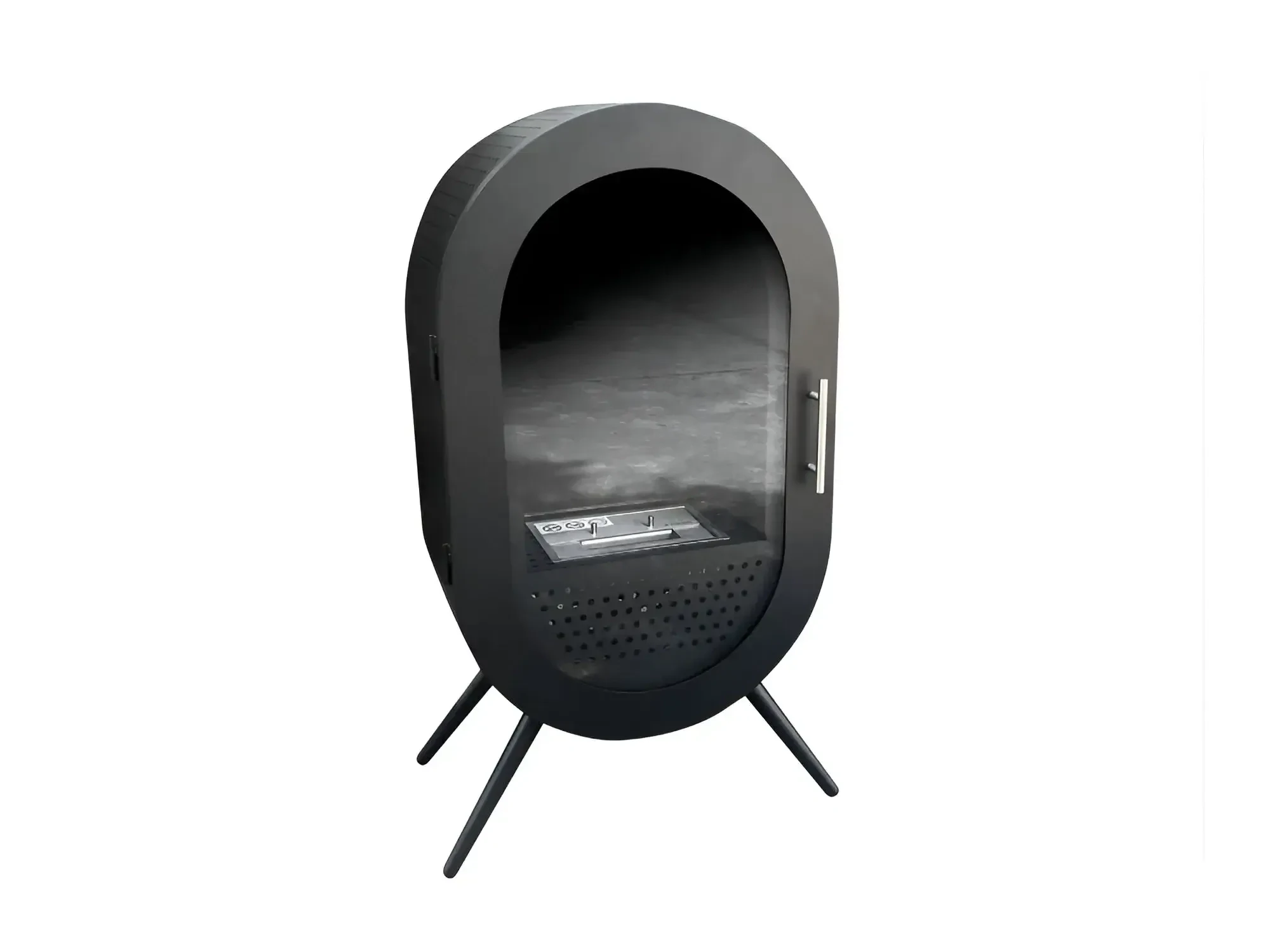 Chimenea de Bioetanol de Pared con Puerta 2000W PURLINE