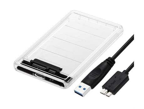 Caja de Disco Externo HDD SLOWMOOSE Transparente Sata USB 3.0